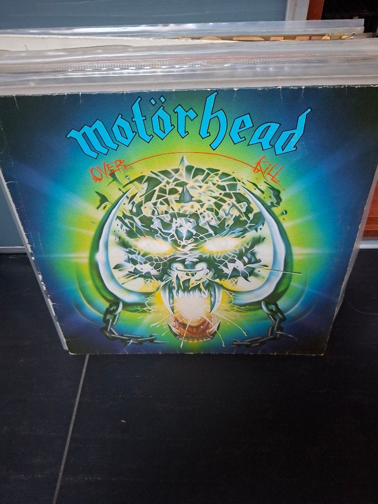 lp - motorhead - overkill, Cd's en Dvd's, Vinyl | Hardrock en Metal, LP, Heavy metal, Gebruikt, Ophalen of Verzenden