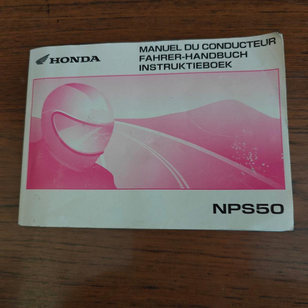 Honda Zoomer NPS50 instructie boekje, Ophalen, Honda