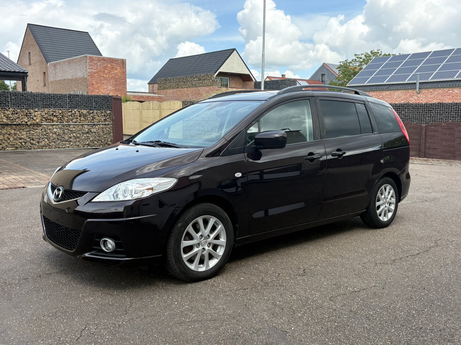 Mazda 5 2.0 CDVi – 7 Zitplaatsen – 149.669 km, Auto's, 1998 cc, Zwart, Bruin, 7 zetels