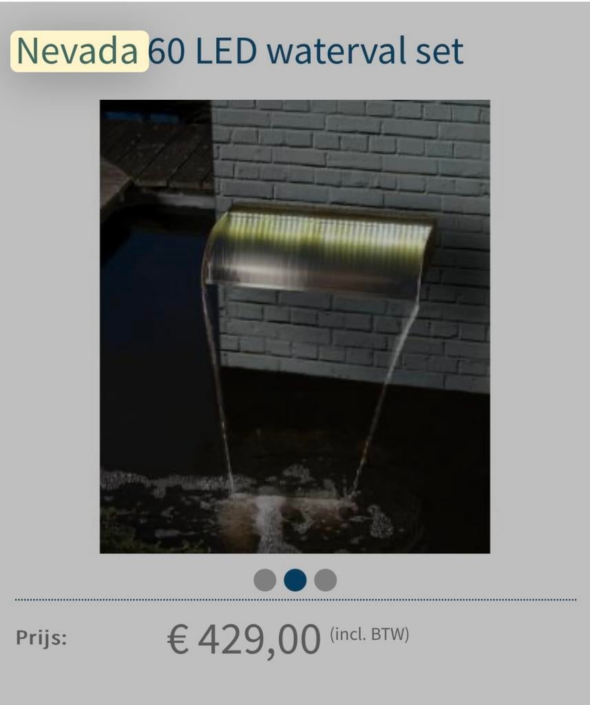 Nevada 60 led waterval, Tuin en Terras, Ophalen, Zo goed als nieuw, Waterval