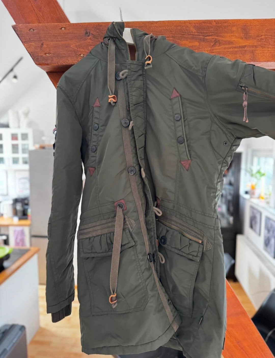 Parka khaki XXL, Enlèvement ou Envoi, Comme neuf, KHUJO