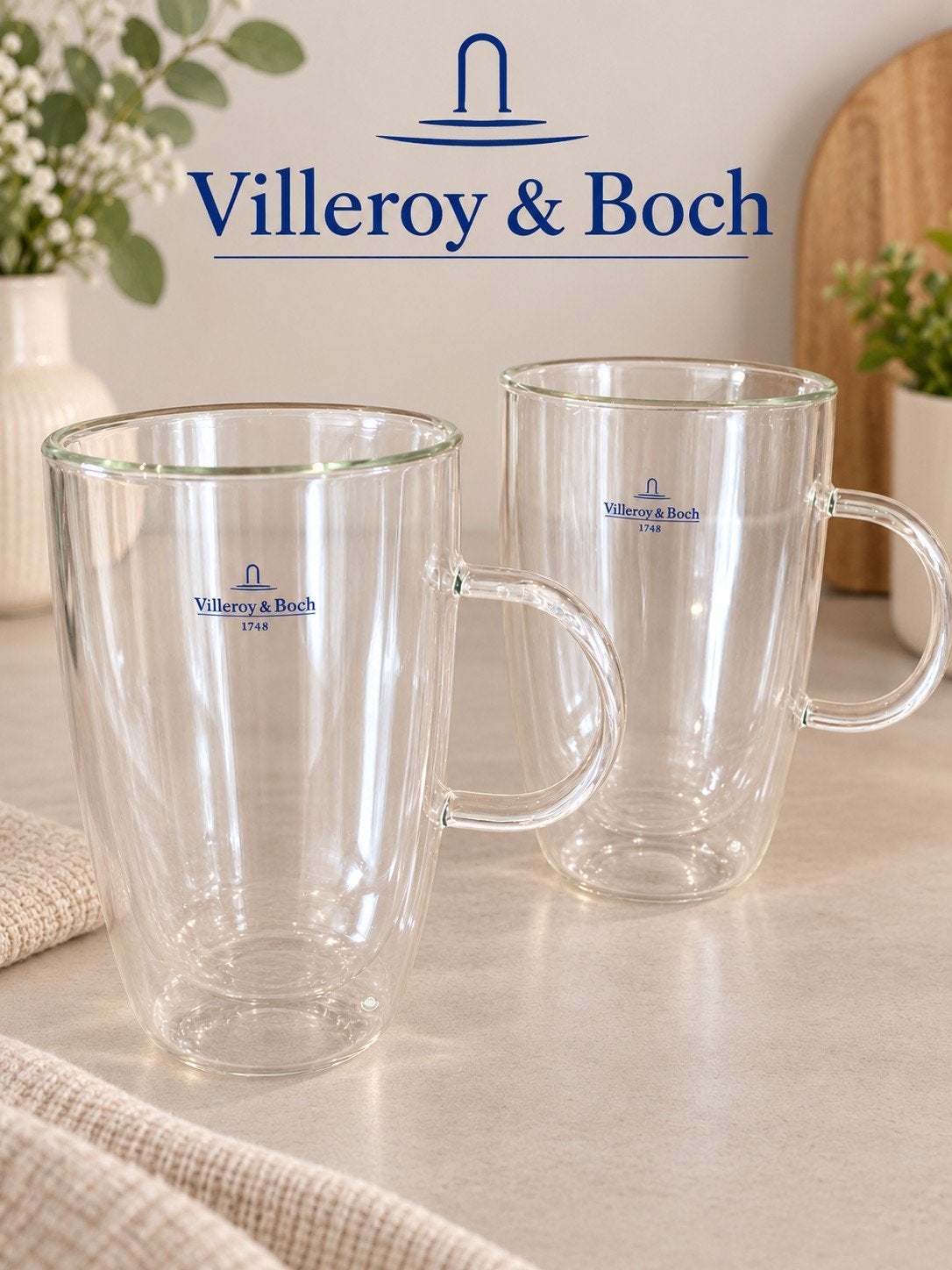 2 Villeroy en Boch Latte glazen, Ophalen