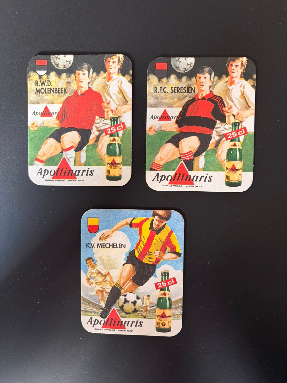 Bierkaartjes Apollinaris - voetbal, Hobby en Vrije tijd, Verzamelkaartspellen | Magic the Gathering, Ophalen