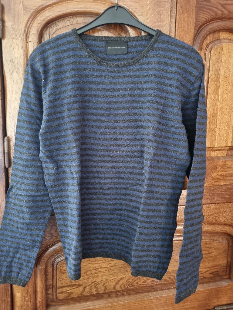Selected Homme trui maat XL, Blauw, Maat 56/58 (XL), Ophalen of Verzenden, Gedragen
