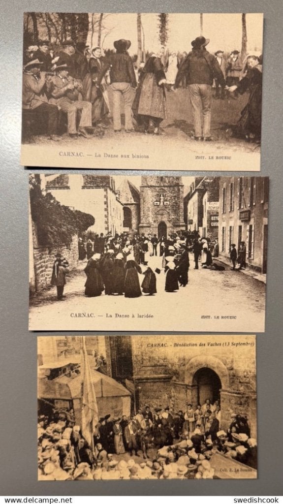 Carnac 3 cartes, Ophalen of Verzenden, Frankrijk