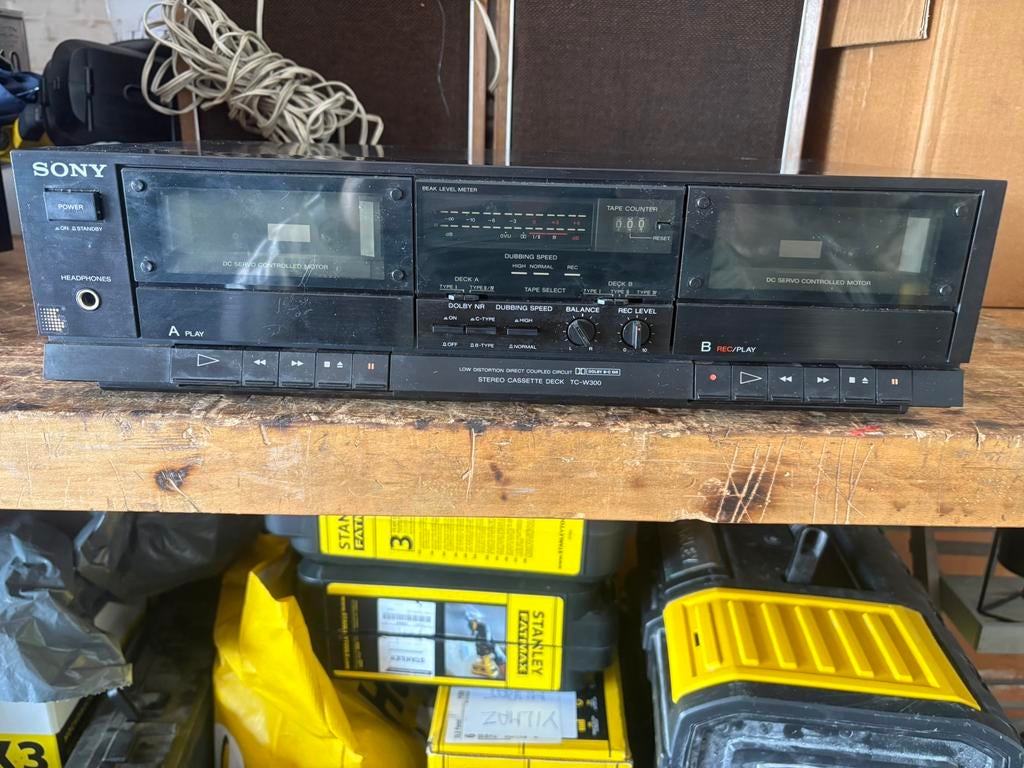 Sony cassette deck tc-w300, Enlèvement, Comme neuf