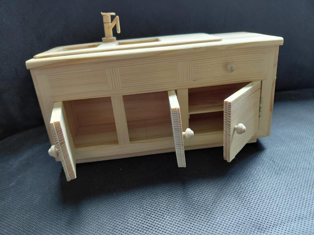 Houten badkamermeubel, Ophalen, Nieuw, Meubelstuk of Keukentje