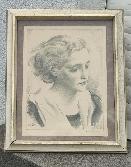 dessin signe louis buisseret, Antiquités & Art, Enlèvement ou Envoi, Dessin