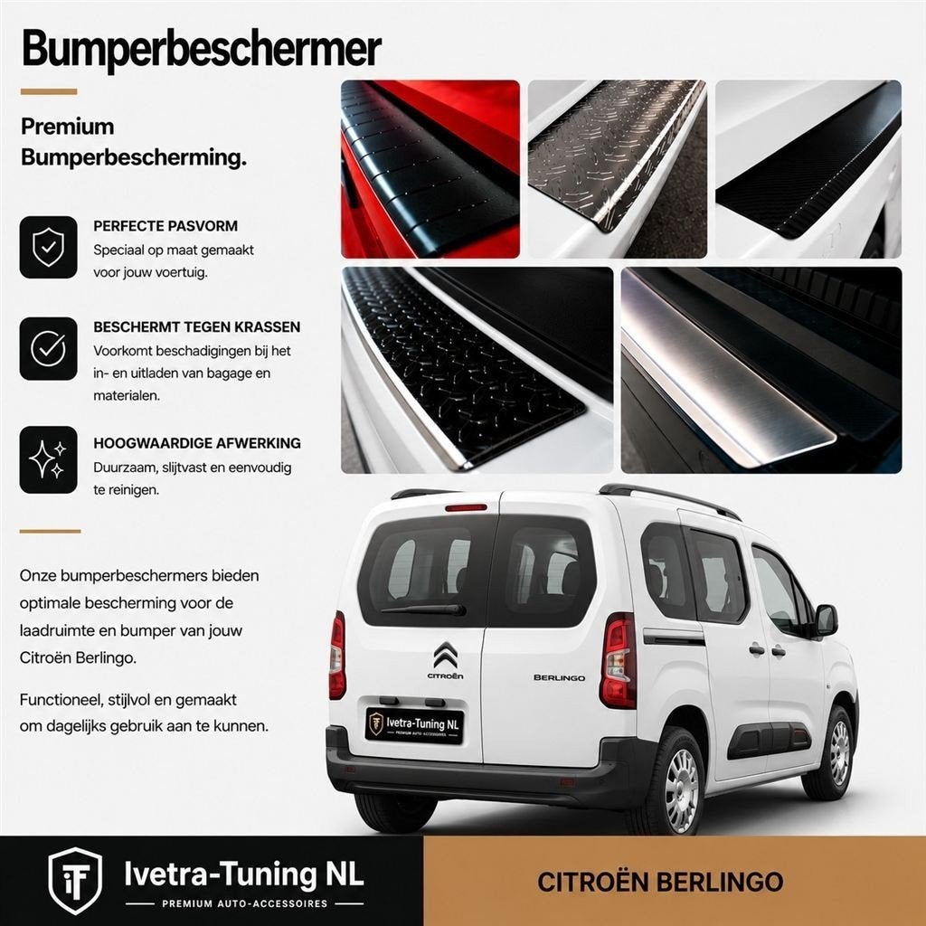 Bumperbeschermer Citroën Berlingo | Luxe uitvoeringen, Verzenden