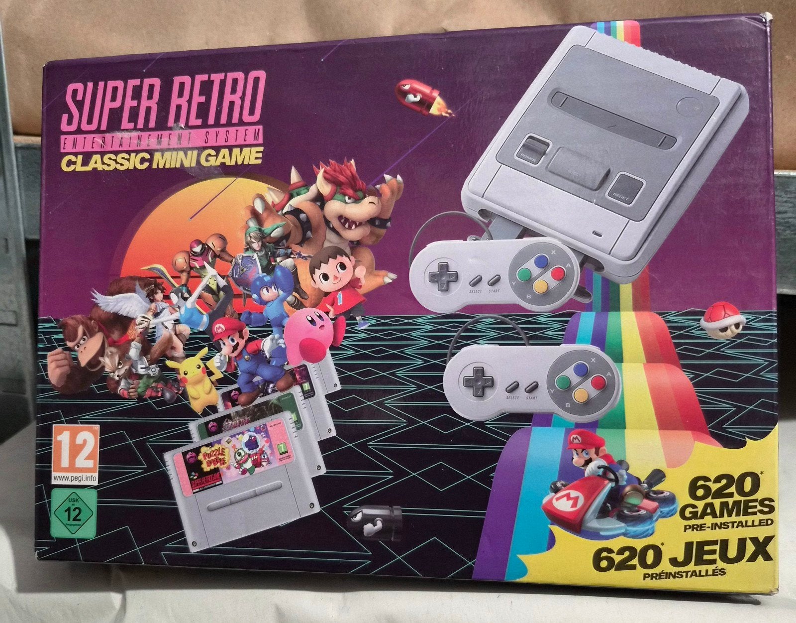 Retro 620 gameconsole + 2 controllers, Ophalen of Verzenden, Nieuw, Met 2 controllers
