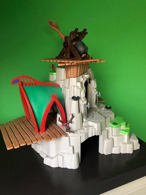 Playmobil Burcht met toebehoren, Complete set, Zo goed als nieuw, Kasteel/Fort, Historisch