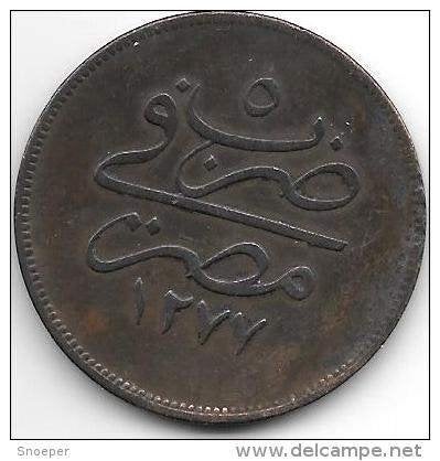 egypte 20 para 1277/5 km 244 vf+, Timbres & Monnaies, Envoi, Égypte, Monnaie en vrac