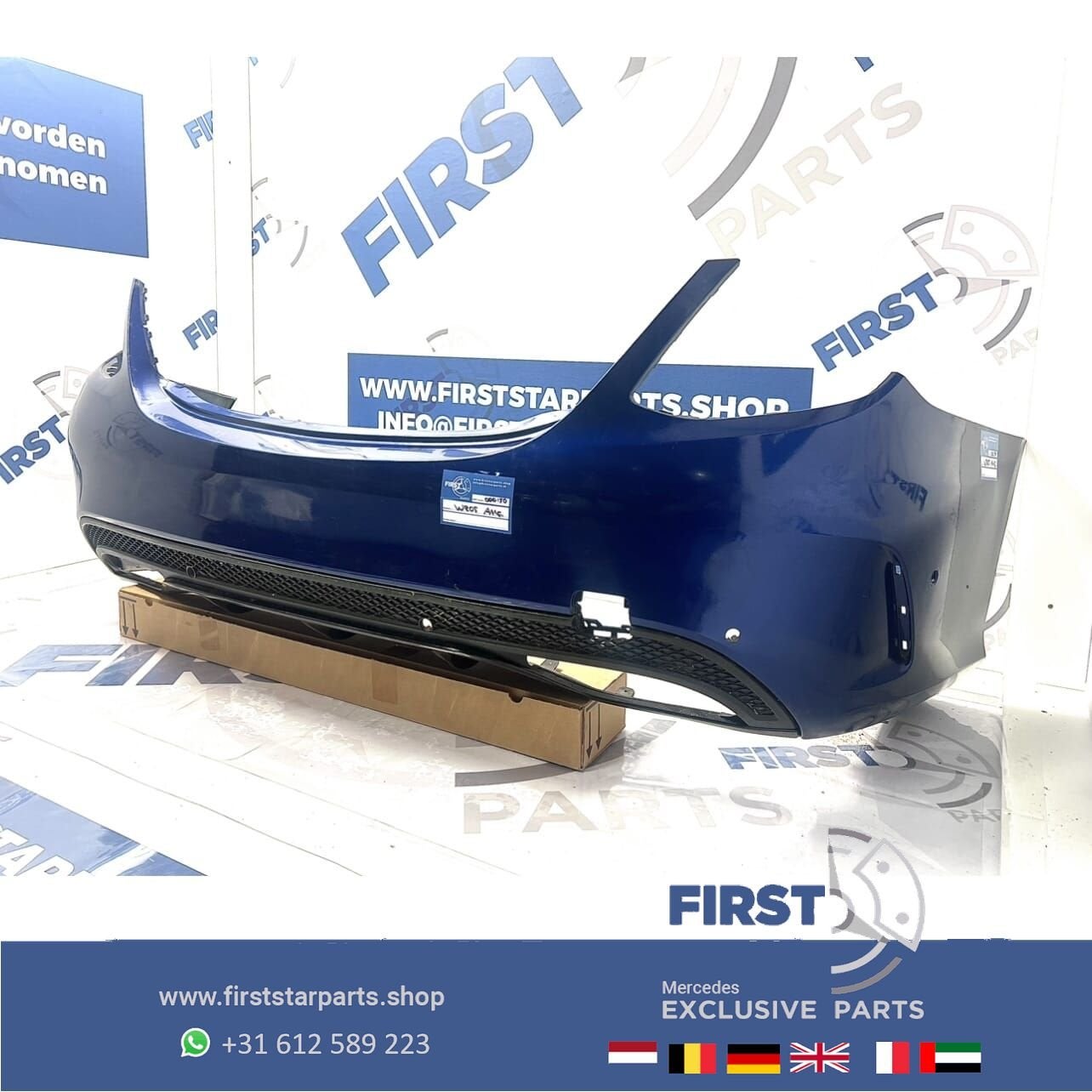 W205 BUMPER C KLASSE AMG ACHTERBUMPER COMPLEET ORIGINEEL C43, Arrière, Utilisé, -, -