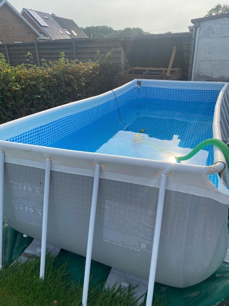 Zwembadliner 200x400x100cm – incl. buizen, mondstuk, 200 à 400 cm, Comme neuf, Enlèvement, 80 à 120 cm