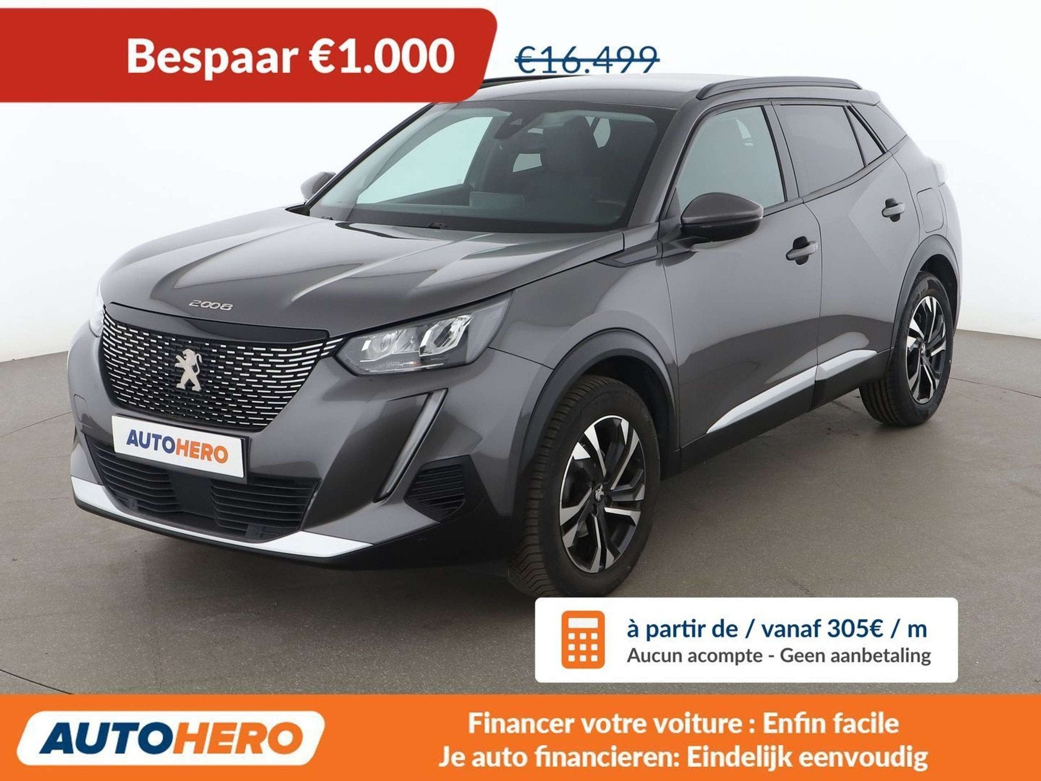 Peugeot 2008 1.2 PureTech Allure (bj 2021, automaat), Euro 6, 1199 cc, Bluetooth, 96 kW