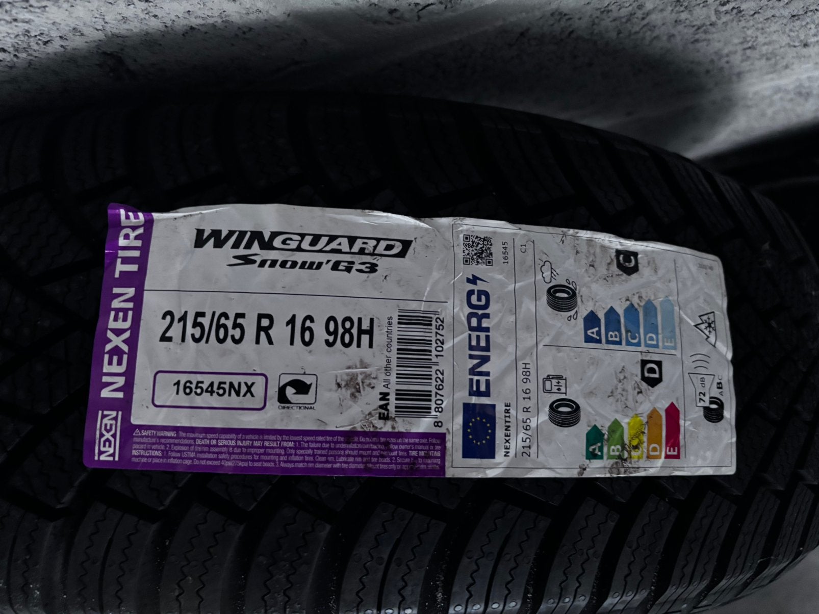 À vendre 2 pneus neufs nexen WINGUARD, Autos : Pièces & Accessoires, Neuf, 16 pouces, Pneu(s), Enlèvement