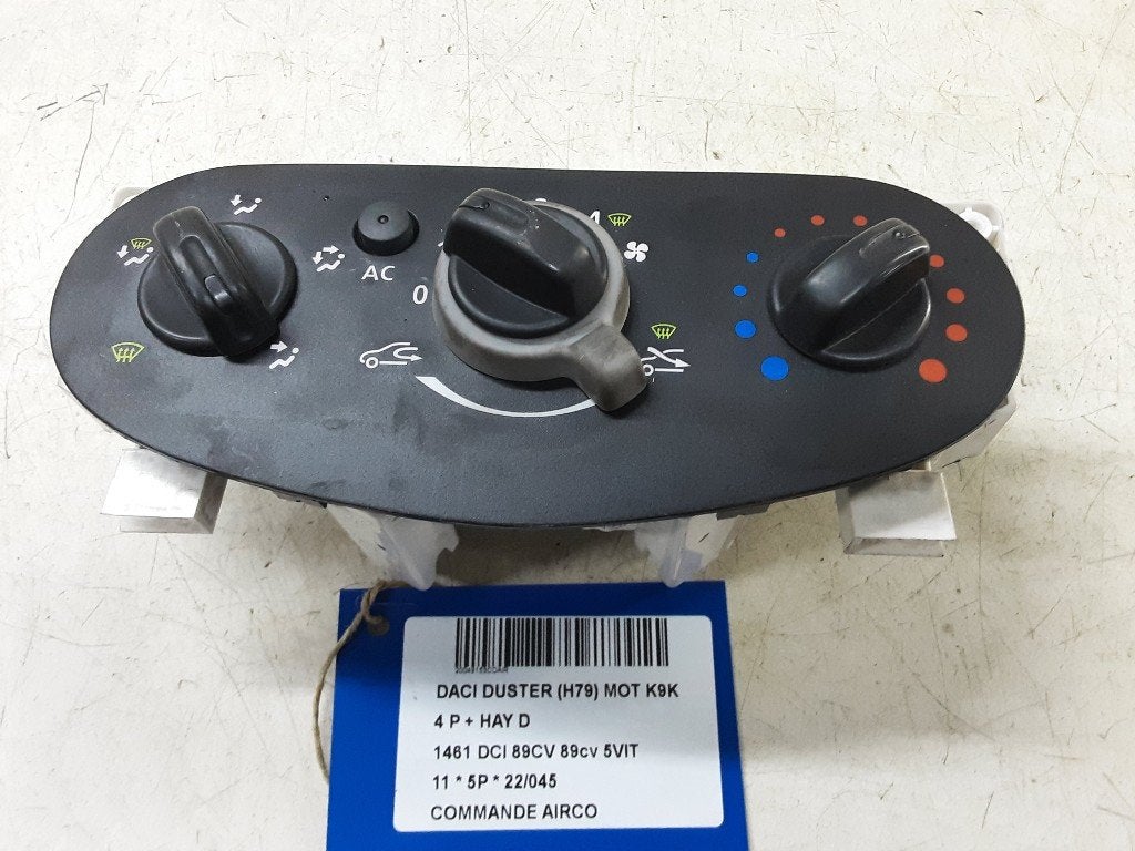 PANNEAU DE COMMANDE CLIMATISATION Duster (HS) (N106278B), Dacia, Renault Deutschland AG, Utilisé, Peter-Huppertz-Straße 5
51063  Köln, DE