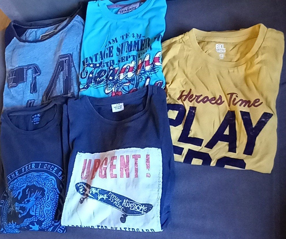 Lot 13 tee shirts garçon 14 ans, Kinderen en Baby's, Ophalen, Zo goed als nieuw, Jongen, Overige typen