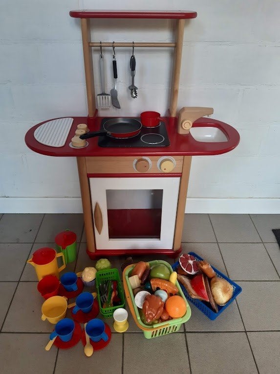 speelgoedkeukentje met veel attributen, Kinderen en Baby's, Ophalen, Zo goed als nieuw