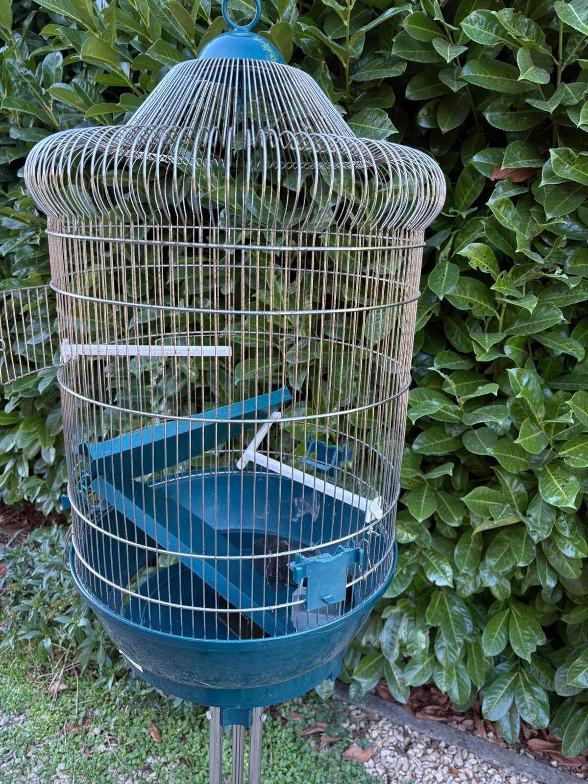 Staande vogelkooi, Ophalen, Gebruikt, Kunststof, Vogelkooi