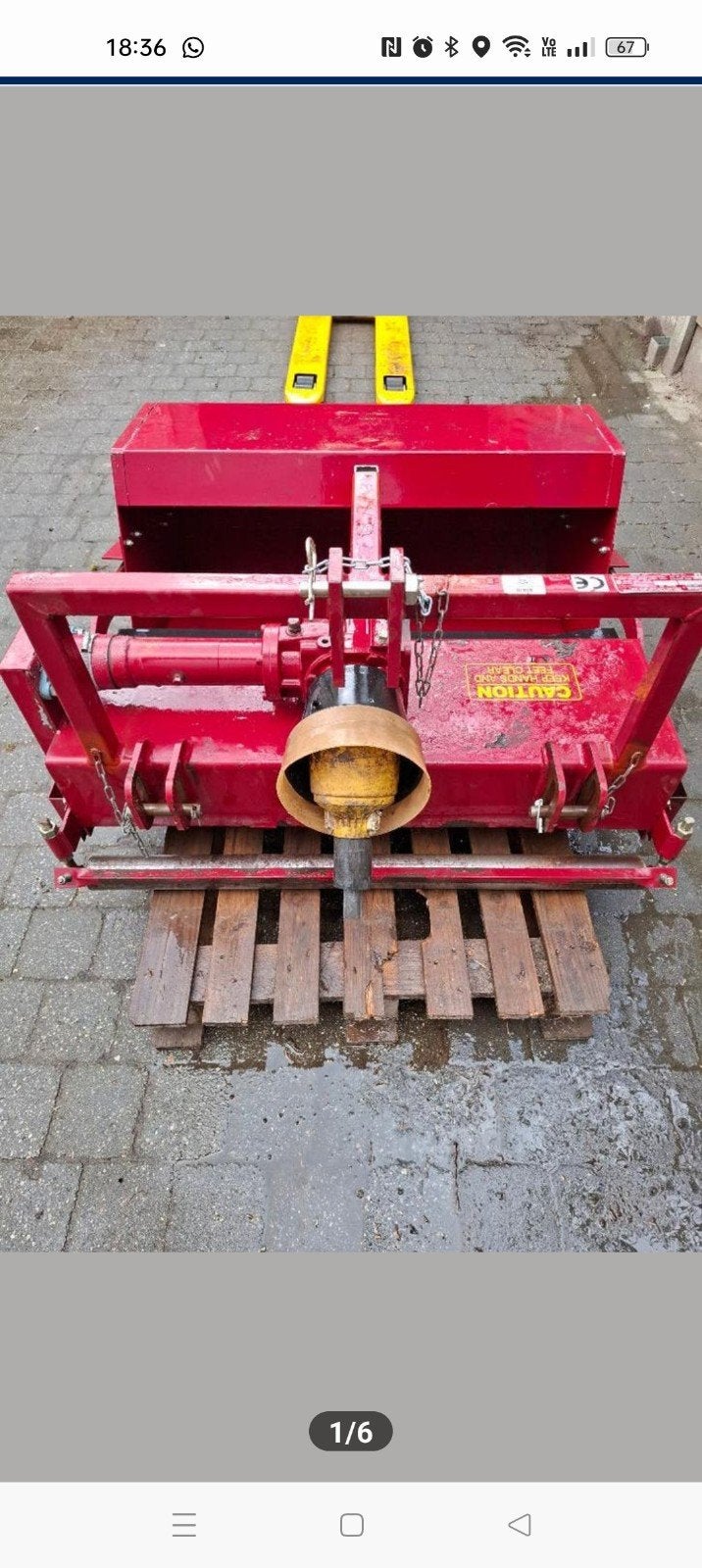 professionele verticuteermachine voor minitractor TE HUUR, Ophalen