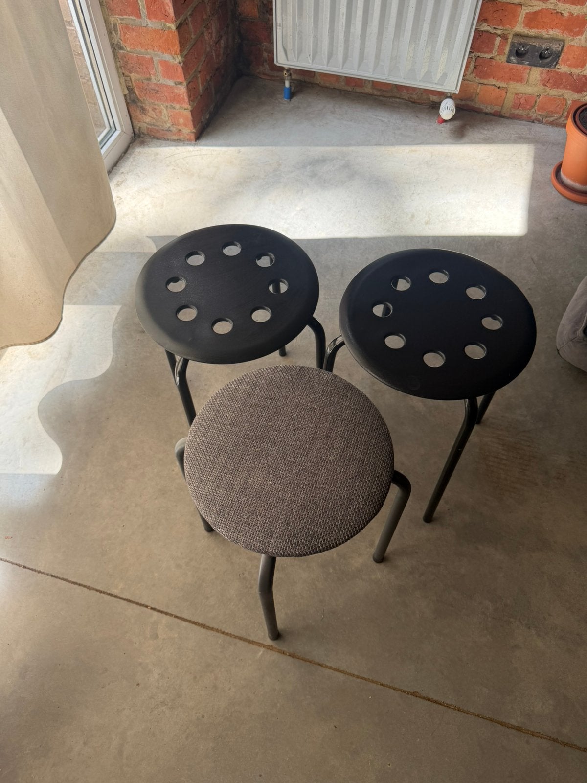 Tabourets Ikea x3 a donner, Ophalen, Zo goed als nieuw