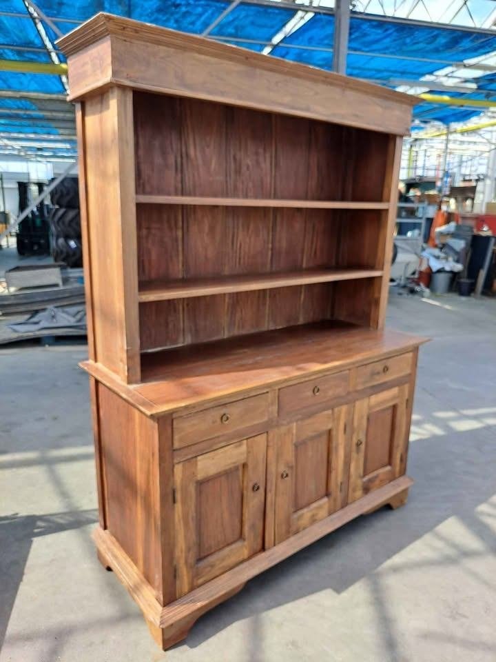 Beau buffet en bois massif/vaisselier, Pin, 150 à 200 cm, Utilisé, 50 à 75 cm