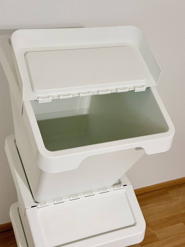 Set van 3 stapelbare bakken IKEA SORTERA 60 L, Ophalen, Gebruikt, Overige materialen