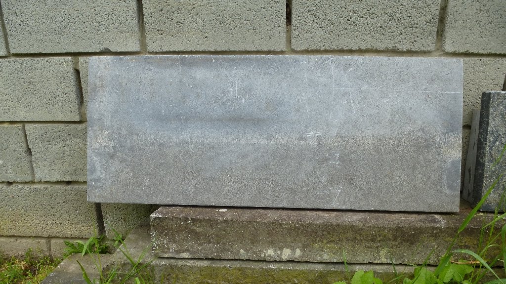 TABLET BELGISCHE BLAUWE HARDSTEEN, Ophalen, Gebruikt, Hardsteen, Overige typen