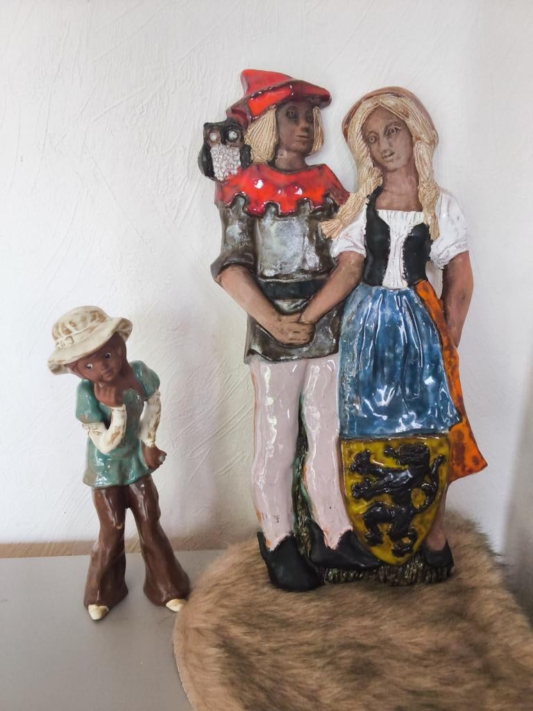 Tijl & Nele wanddecoratie,  keramiek  ! BEKIJK DE FOTO'S, Antiek en Kunst, Ophalen