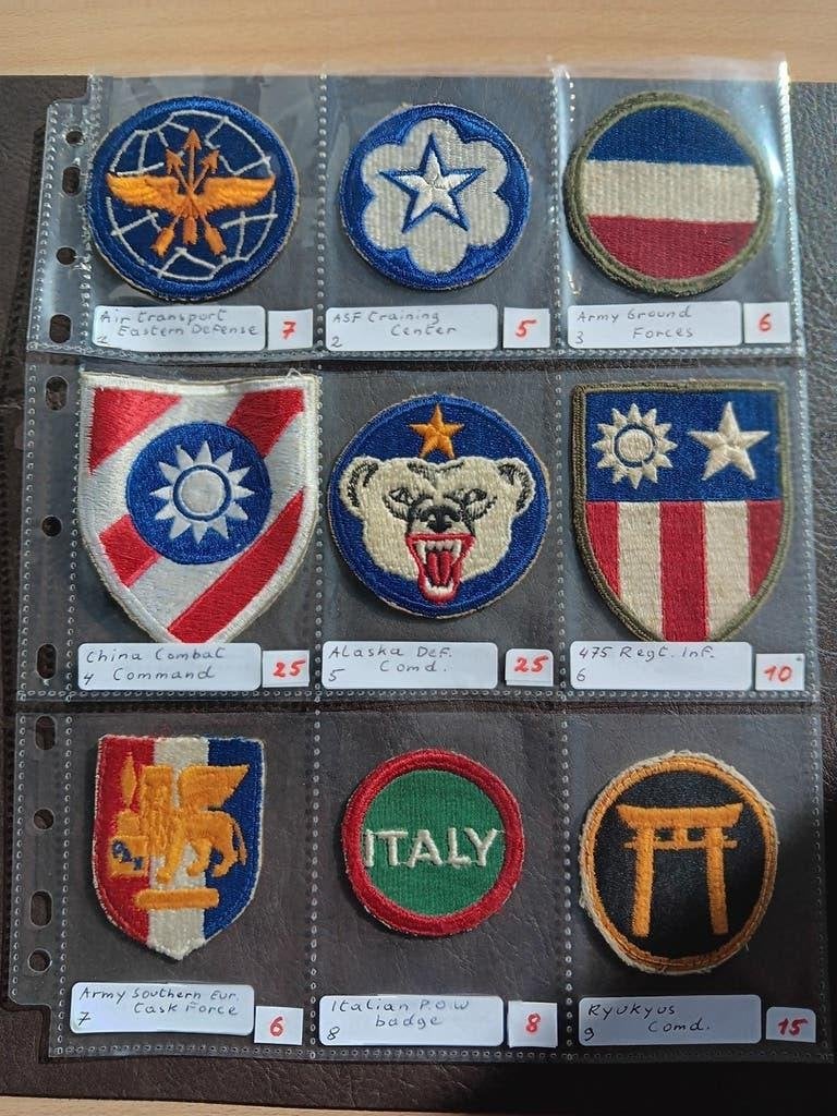 us ww2 patches, Ophalen of Verzenden