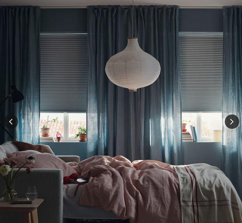 Verduisterend gordijn ikea niet gebruikt trippevals 140x195, Huis en Inrichting, Ophalen, Nieuw