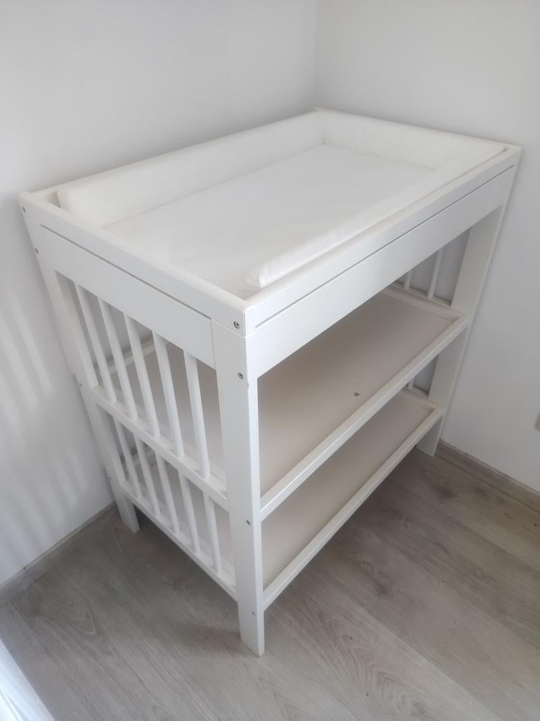 GULLIVER - Meuble chambre bébé, lot de 2, blanc, 60x120, Enlèvement, Utilisé, Une personne, Blanc