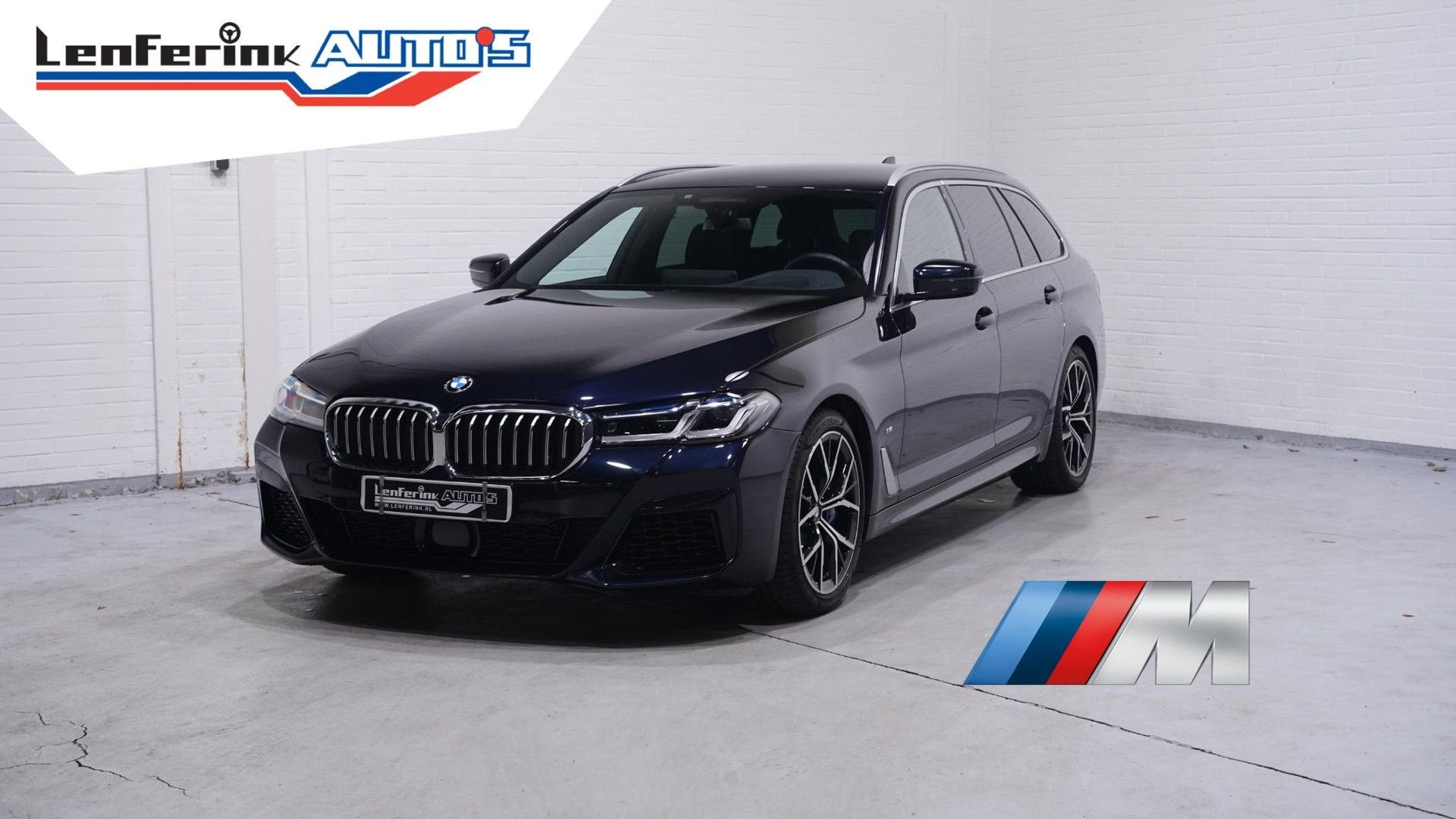 BMW 530 5-serie 530i M Sport 1e Eig. NAP NL-auto Laser light, Auto's, Automaat, Zwart, Zwart, Bedrijf