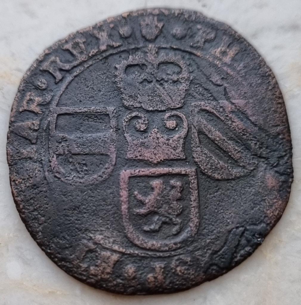 Oord 1654 (Antwerpen) Philips IIII, Postzegels en Munten, Munten | België, Ophalen of Verzenden, Losse munt