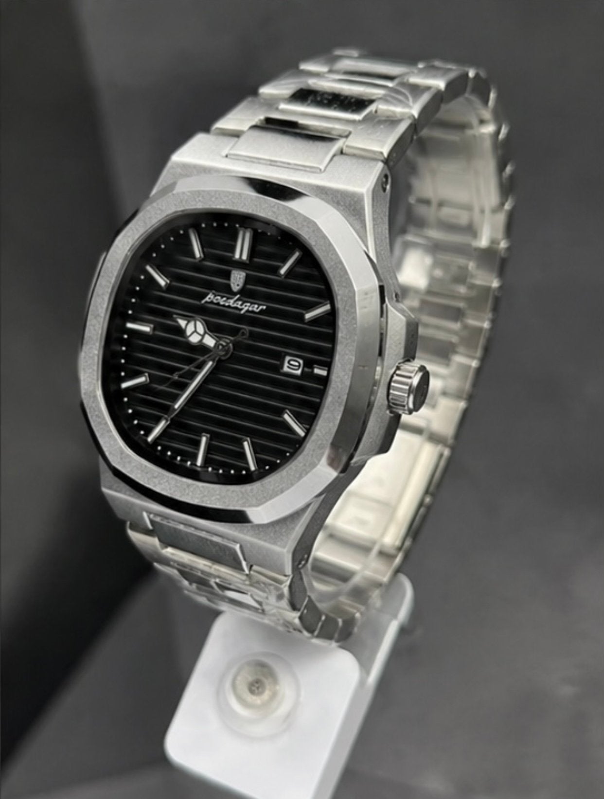 Montre-bracelet quartz de luxe Poedagar, Enlèvement ou Envoi, Montre-bracelet