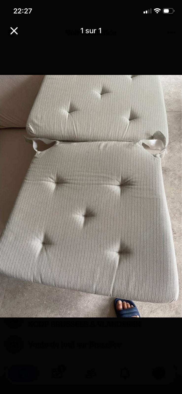 Coussins Ikea, Enlèvement ou Envoi, Comme neuf, Beige, IKEA