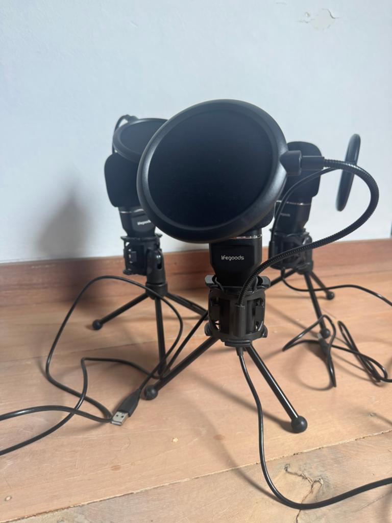 3 microfoons USB aansluiting Lifegoods, Enlèvement, Comme neuf