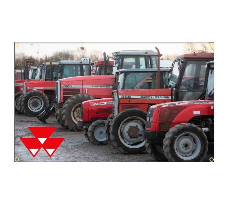 Grote vlaggen Massey Ferguson (150x90cm), Ophalen of Verzenden, Nieuw