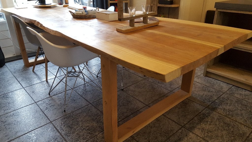( Tuin ) Tafel van hout op maat, Huis en Inrichting, Tafels | Eettafels, Ophalen of Verzenden, Nieuw, Overige houtsoorten