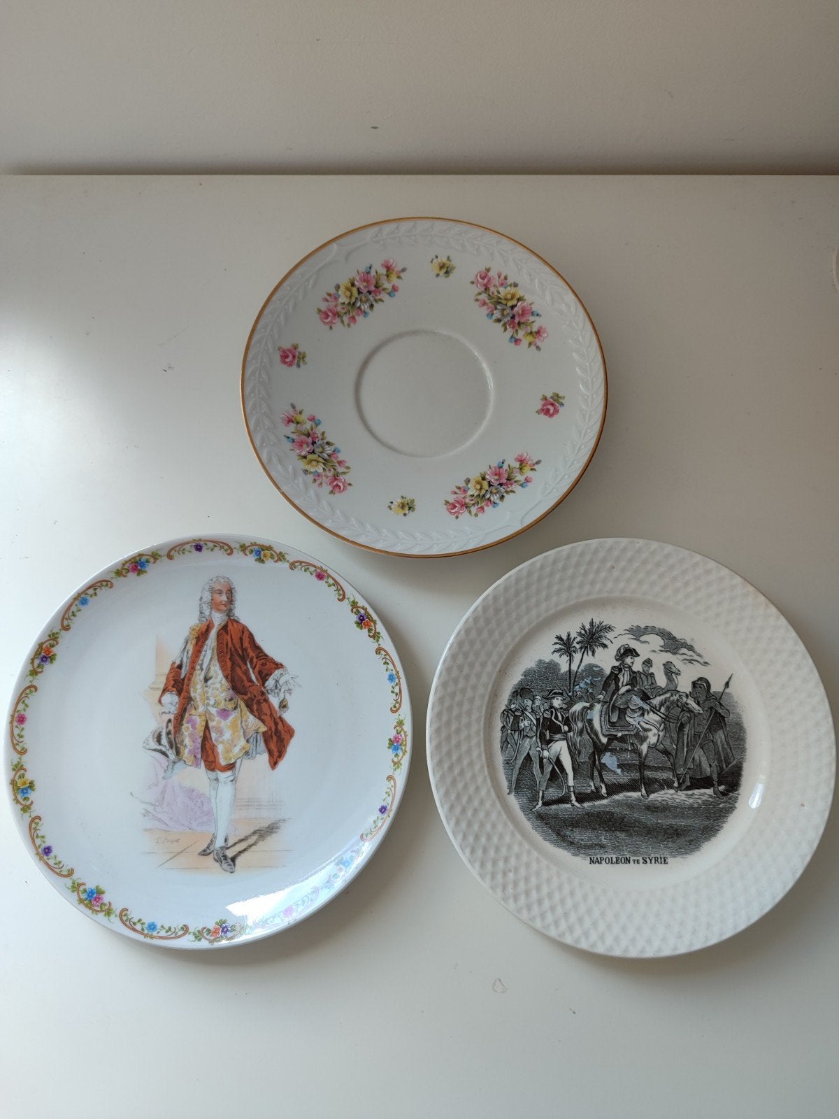 3 antiek borden Duitsland en Napoleon Regout Maastricht
Al, Antiek en Kunst, Ophalen of Verzenden