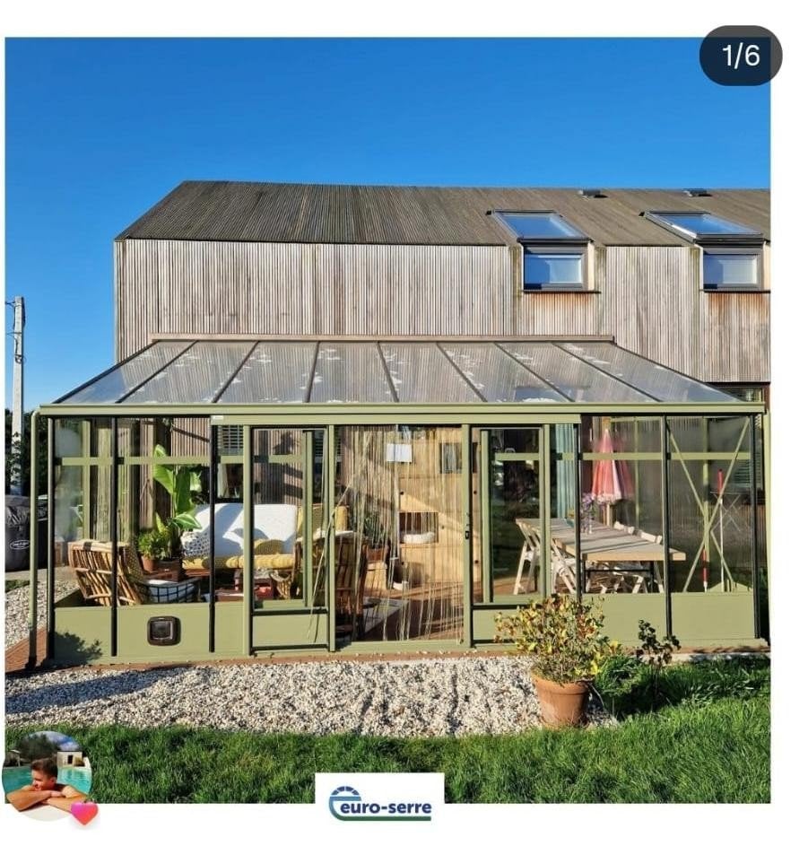 Muur serre / veranda, Ophalen, Muurkas, Zo goed als nieuw, Glas