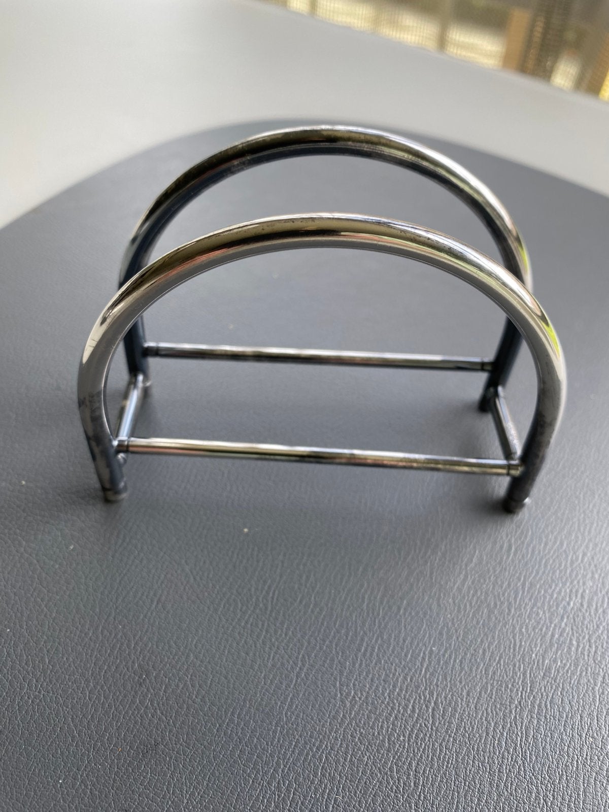 Art Deco verzilverde servet- brievenhouder., Antiek en Kunst, Ophalen of Verzenden, Zilver
