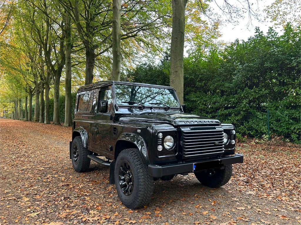 Defender 90 Lichte vracht, Auto's, Leder en Stof, Zwart, Defender, Particulier