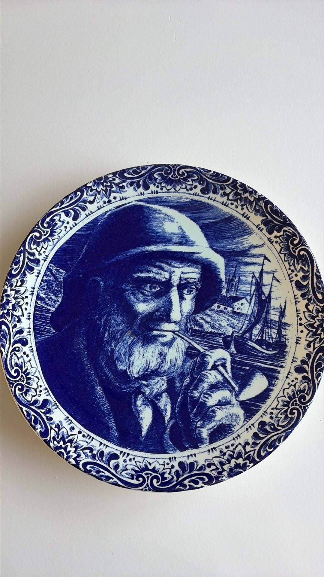 Delfs blauw wandbord - boch freres - perfecte staat, Antiek en Kunst, Ophalen