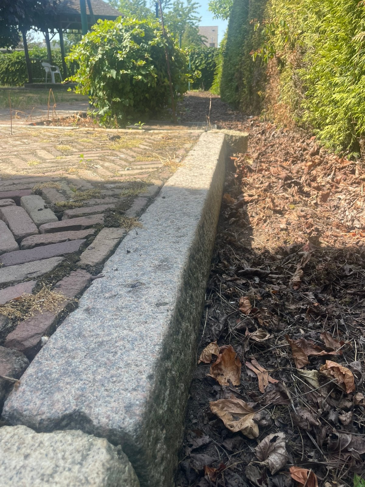 GRANIETEN BOORDSTENEN ±160 METER – VOOR OPRIT / TUIN, Moins de 25 cm, Bordure, Moins de 25 cm, Utilisé