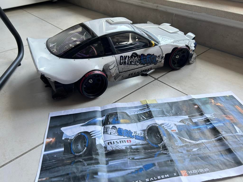 Custom 1/10 240sx rc body, Enlèvement ou Envoi