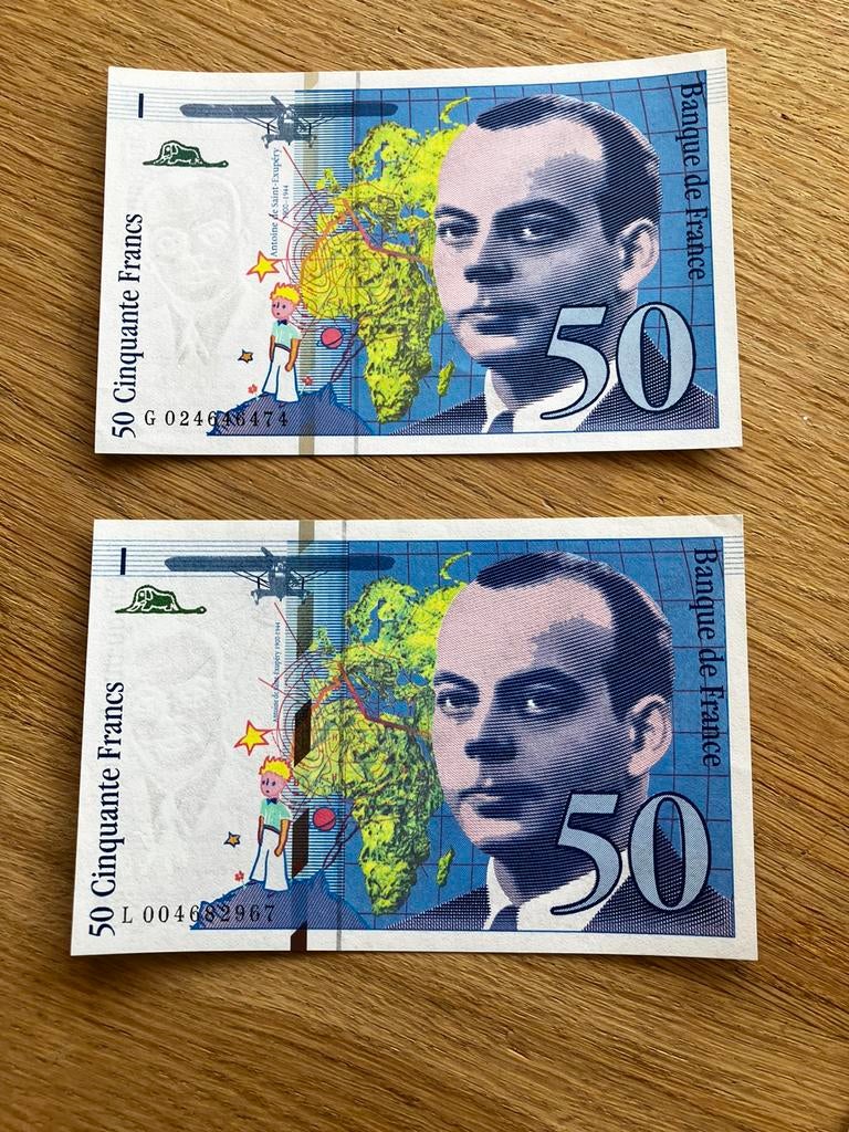 50 francs France - Saint-Exupéry - UNC-, Enlèvement ou Envoi, France