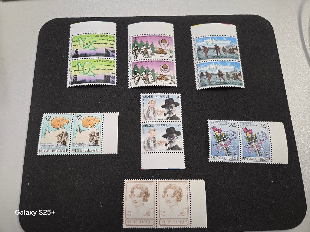 Lot de timbres Neufs "Thème : guerre 40-45/divers -1985", Non oblitéré, Enlèvement, Timbre-poste, Neuf