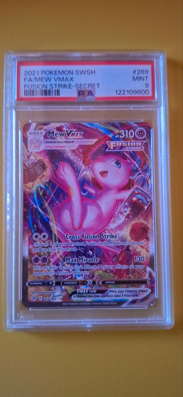 Mew 269 psa 9, Ophalen of Verzenden, Nieuw, Losse kaart, Foil